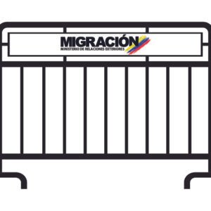 Valla Metalica de contencion tablero pequeño